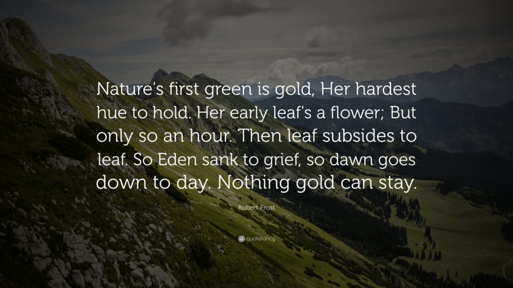 robert frost and nature